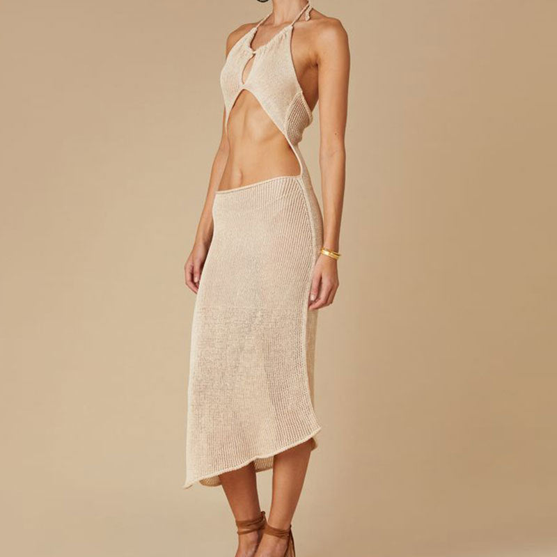 Strappy Open Back Beach Dress