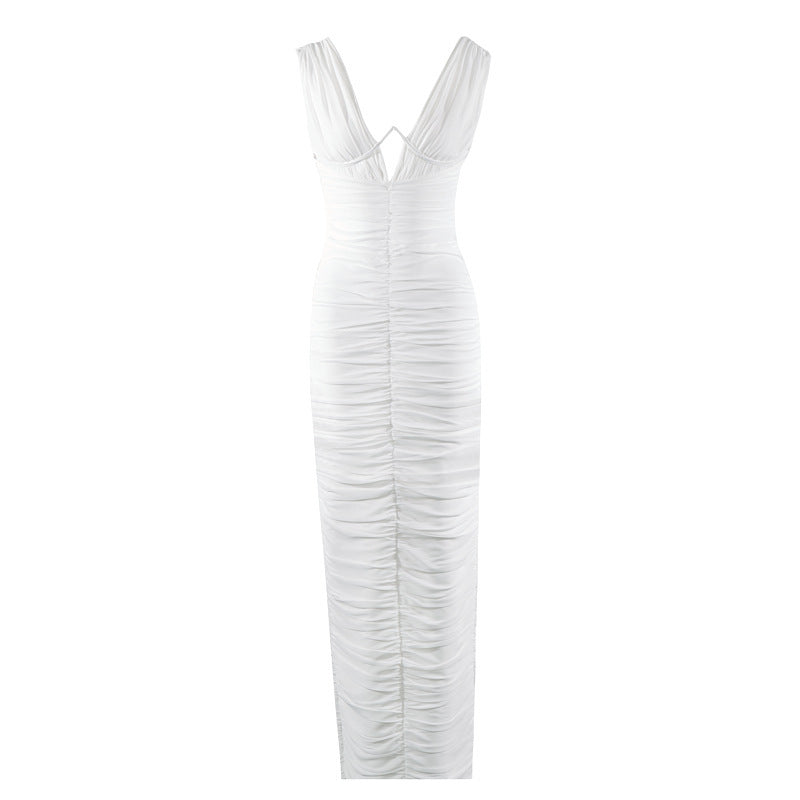 Tailored White Midi Dress