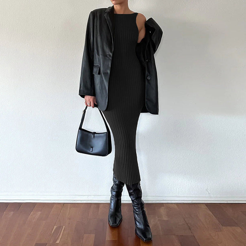 Open Back Casual Mini Dress