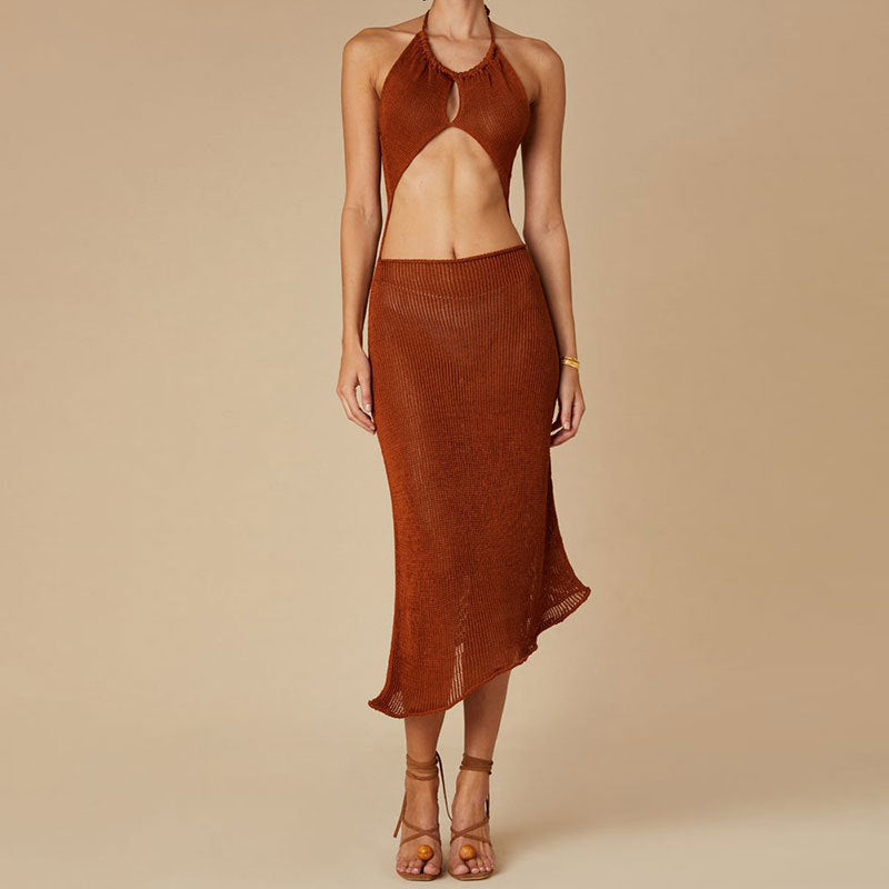 Strappy Open Back Beach Dress