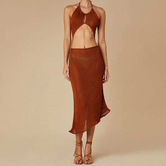 Strappy Open Back Beach Dress