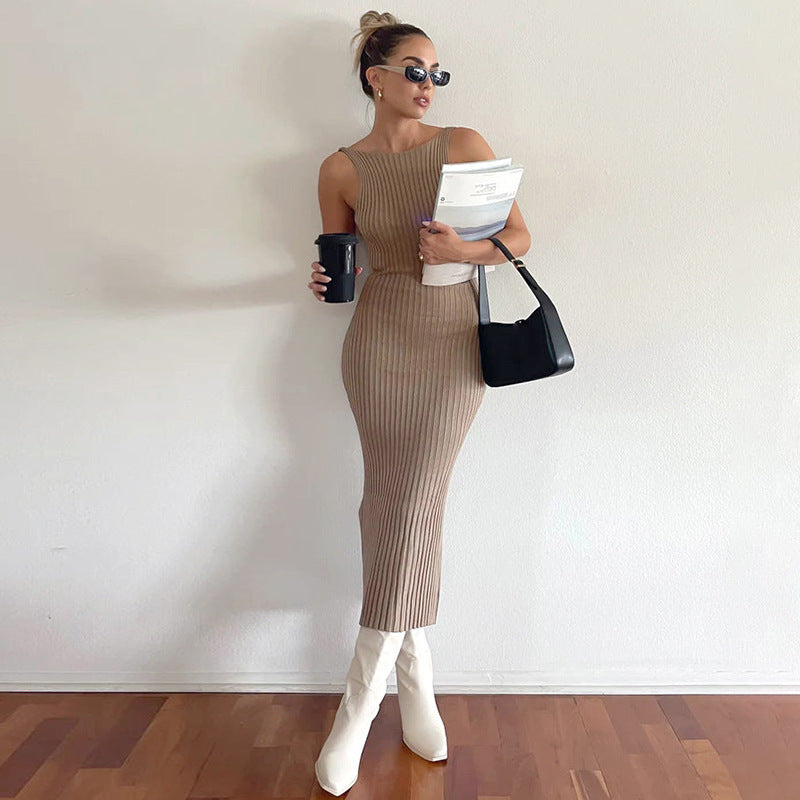 Open Back Casual Mini Dress