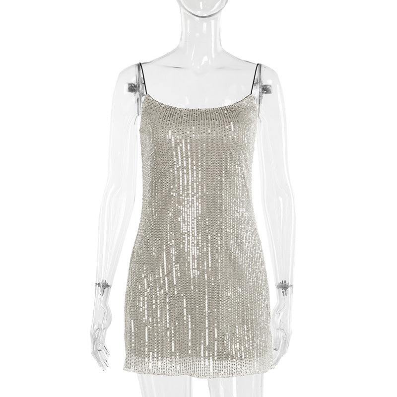 Sequin Slip Dress