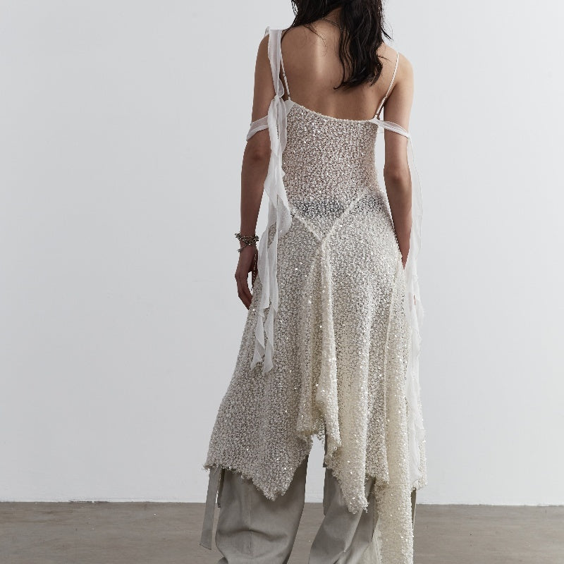 Galaxy Ruffle Strappy Dress