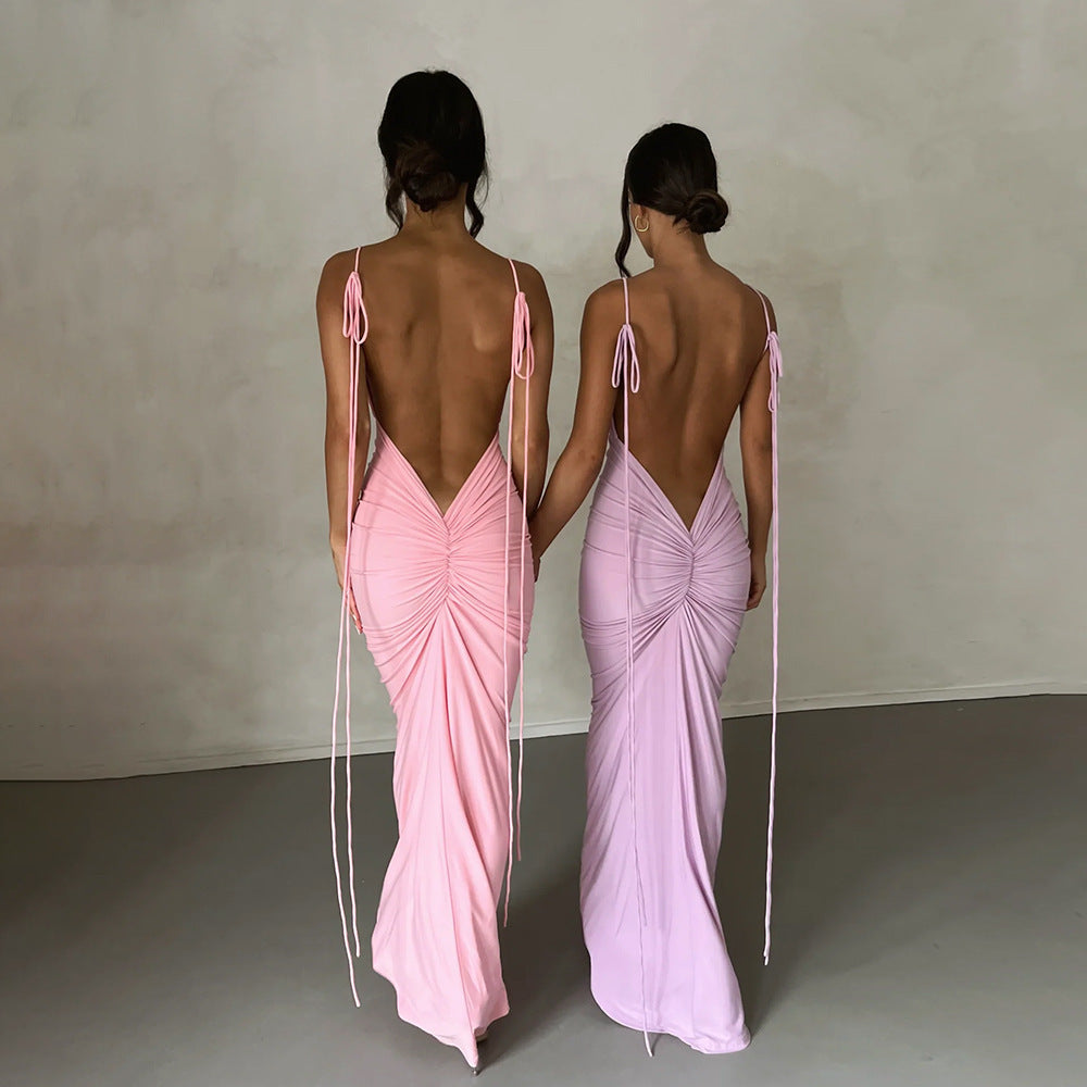 Open Back Slip Nightdress